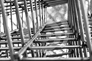 Metall net structute.