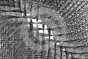 Metall net structute.