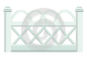 Metall protect gates with metal plating, protective timber entrance gateway fence flat vector illustration, isolated on