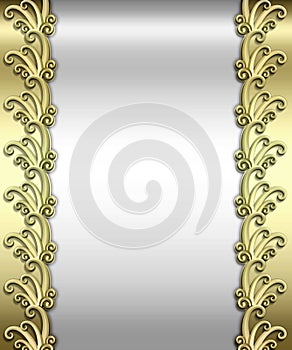 Metallic Art Deco Frame