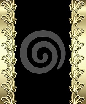 Metallic Art Deco Frame