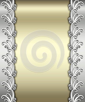 Metallic Art Deco Frame