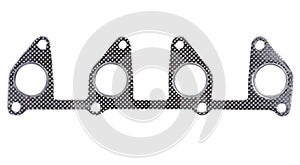 Metallic automotive exhaust manifold gasket photo