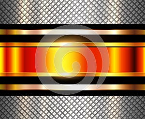 Metallic background orange