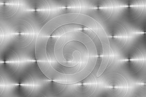 Metallic background texture with circle pattern