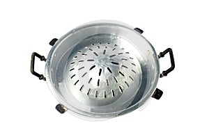 metallic BBQ pan