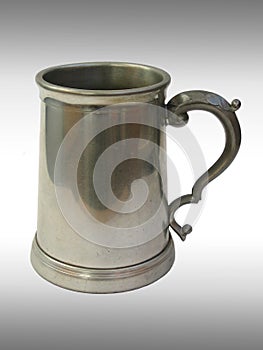 Metallic beer mug