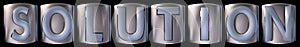 Metallic solution word