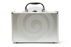 Metallic briefcase photo