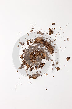 Metallic Bronze Eyeshadow isolated on a White Background