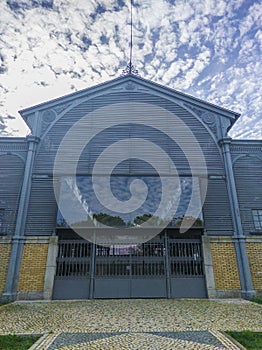 Metallic building of University of Extremadura, Badajoz, Spain photo