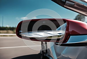 metallic close mirror auto wing car concepts modern automobile transport industry drive side vehicle automotive transportation