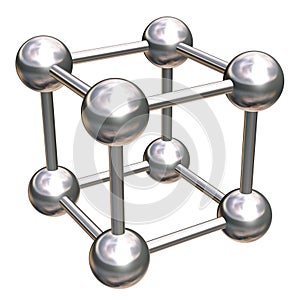 Metallic crystal lattice