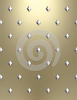 Metallic diamond background