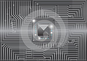 Metallic electronic circuits board