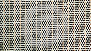 Metallic floor grate