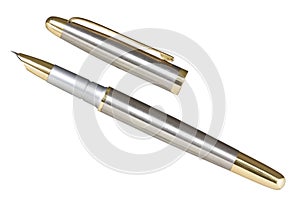 Metallic fountain pen