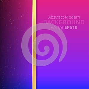 Metallic golden purple violet clean motion 3d art deco elegant realistic geometric abstract modern vector background