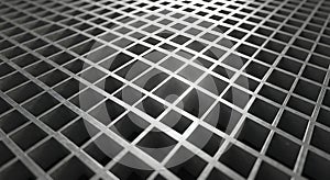 Metallic Grid Pattern