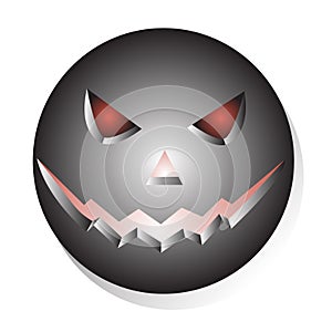 Metallic halloween face