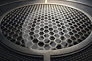 Abstract Metal Mesh Pattern