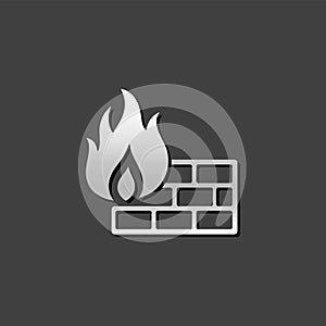 Metallic Icon - Firewall
