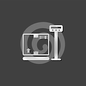 Metallic Icon - Logistic scale