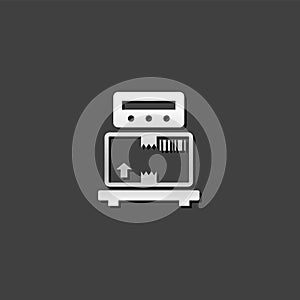 Metallic Icon - Logistic scale