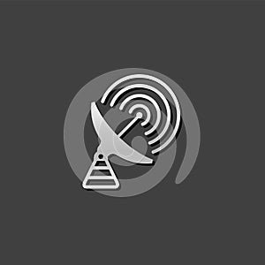 Metallic Icon - Satellite receiver