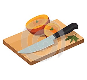 metallic knife design illustration
