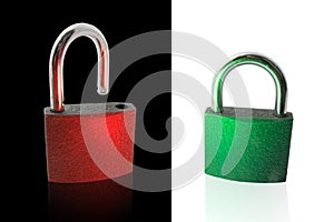 Metallic lock and unlock