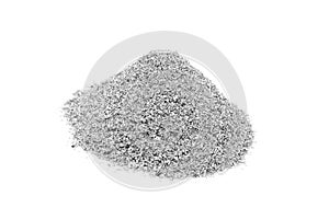 Metallic magnesium pulverized