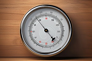 Metallic Manometer pressure gauge background. Generate Ai