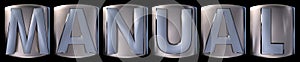 Metallic manual word