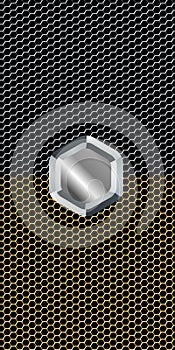 Metallic Mesh Texture Vector Background