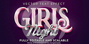 Metallic Night text effect  editable shiny and elegant text style