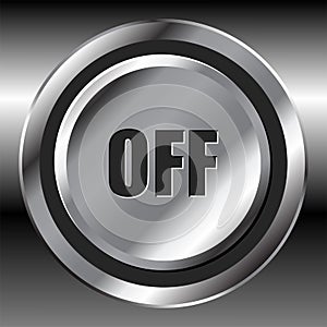 Metallic off button