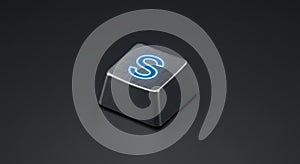 Metallic Paragraph Symbol Key