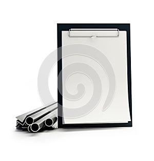 Metallic pipes, corners, types