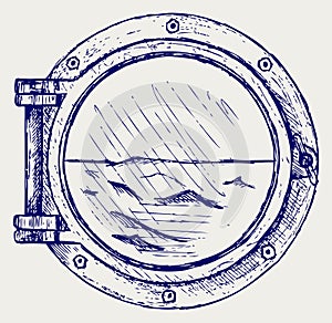 Metallic porthole