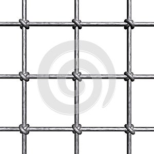 Metallic prison bars