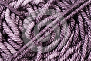 Metallic Purple Yarn Texture Close Up