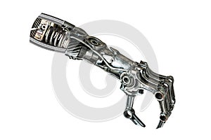 Metallic robot hand