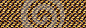Metallic Space Dyed Glow Rope Twist Stripe Banner Background. Texture. Mottle Effect Seamless Border Pattern. Vibrant Diagonal