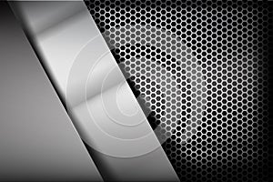 Metallic steel and honeycomb element background texture 007