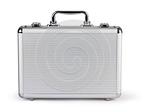Metallic suitcase