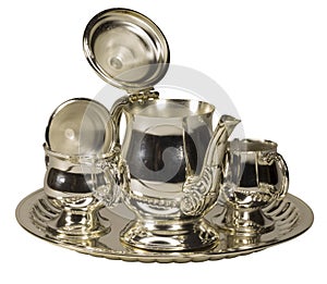 Metallic tea-service