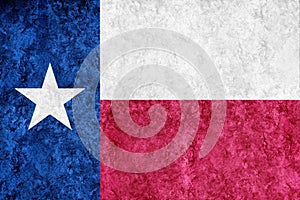 Metallic Texas state flag, Texas flag background