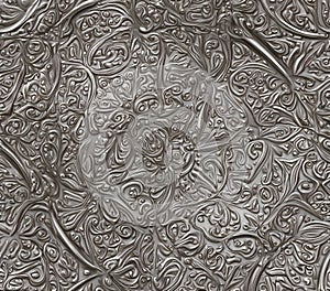 Metallic Texture Seamless Dark Gray Pattern