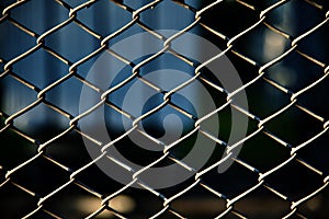 Metallic traditional pattern of a protection fence